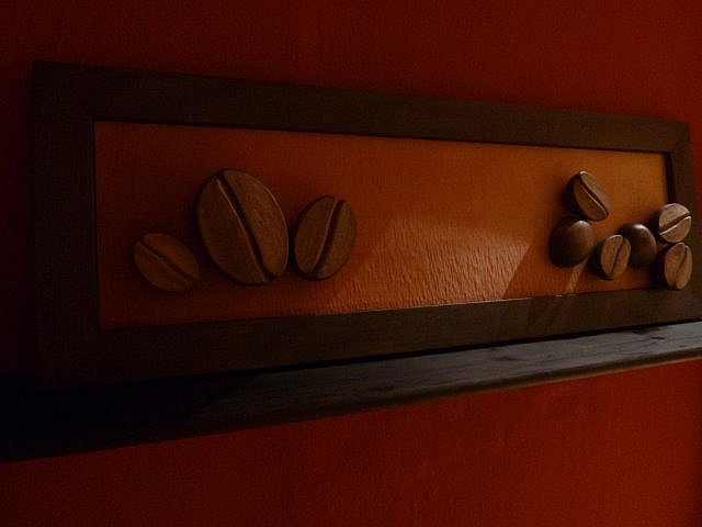 Coffee, Lindenholz 106×36 cm